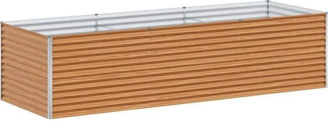 vidaXL Hochbeet aus verzinktem Stahl in Hellbraun B: 290 cm, T: 100 cm, H: 68 cm - Bild 1