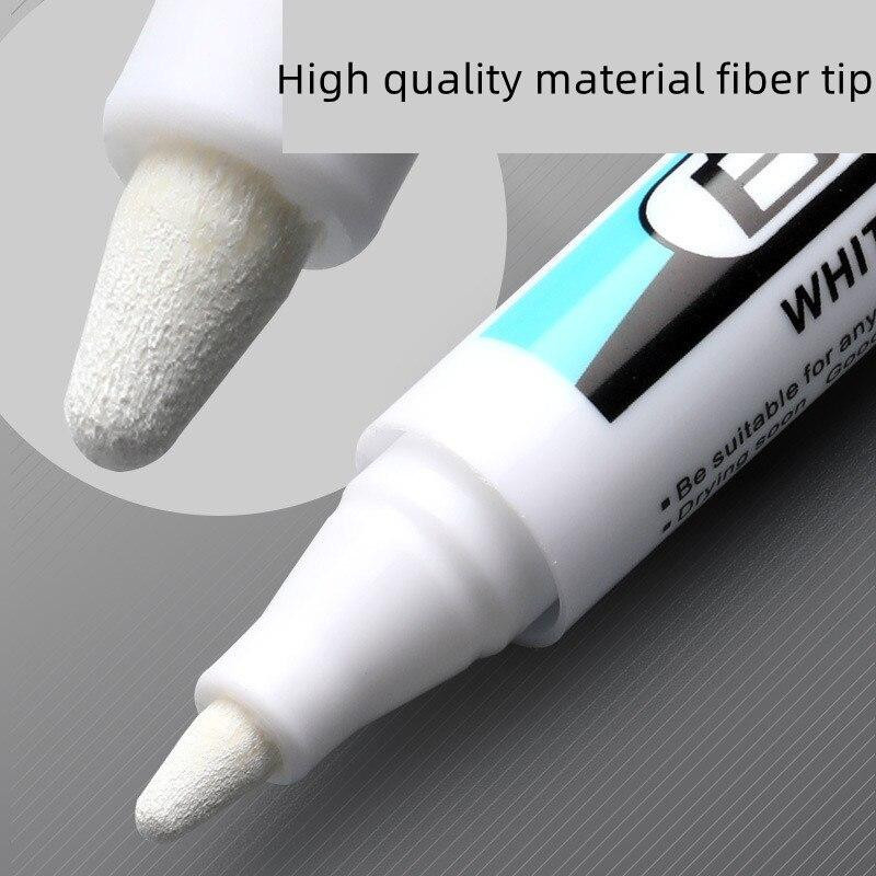 YEJET-Student Acrylmarker Weiß Permanent und Wasserdicht mit 1,0mm Spitze für Glas, Metall, Stein und Textilien - Bild 3