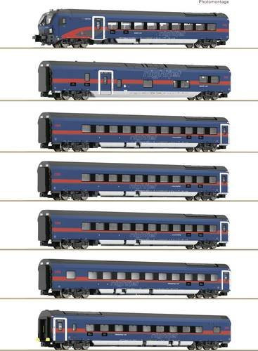 Fleischmann Nightjet der ÖBB, 7-tlg. Set, Spur N, 1:160 - Bild 1