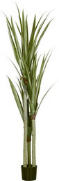 HOMCOM Künstliche Yucca Pflanze in Grün mit Topf, Höhe: 190 cm - Bild 1