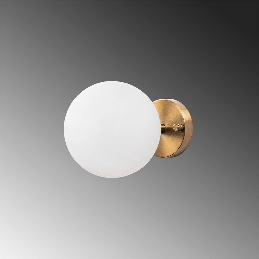 Opviq Wandleuchte Atmaca in Bronze aus Glas und Metall mit E14 Fassung, B/H/T: 15 x 24 x 15 cm - Bild 2