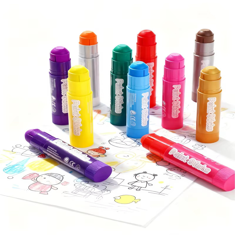 12-Farben-Macaron-Wachsmalstifte Set in Multicolour für Kunstskizzen mit hoher Deckkraft - Bild 1