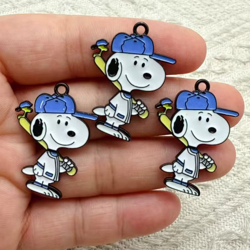 Bandai Snoopy Disney Schlüsselanhänger, Metall, 10/20 Stück Set - Bild 1