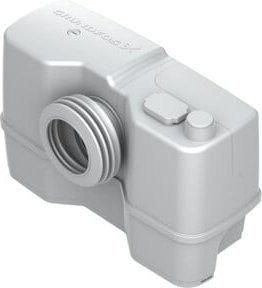 Grundfos Sololift2 T WC-1 Kleinhebeanlage in Weiß und Edelstahl, 0,62 kW, B/T/H: 45,3 x 17,55 x 34,7 cm - Bild 1