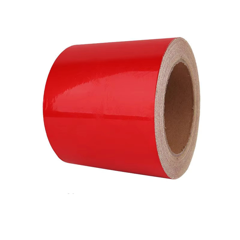 Satop Cinta Reflektierendes Klebeband in Werbequalität, wasserdichter Reflektoraufkleber für Auto und LKW, Breite: 10 cm, Länge: 5 m, Farben: Weiß, Rot, Gelb, Orange - Bild 1