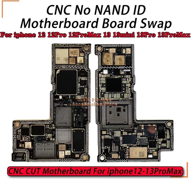 CNC Cut Motherboard für iPhone 12 Pro Max und iPhone 13 Mini mit polierter CPU und AP RF Logik Board - Bild 1