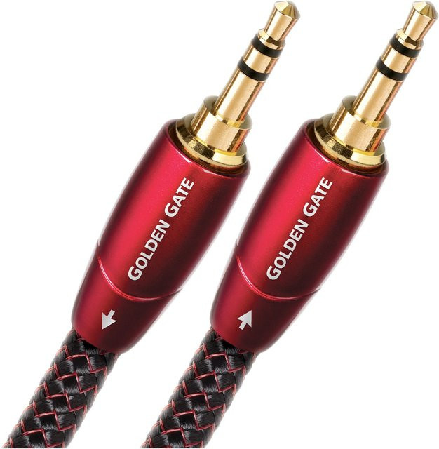 AudioQuest Golden Gate Audiokabel 3,5mm auf 3,5mm Jack, Rot, Länge: 3 m - Bild 1