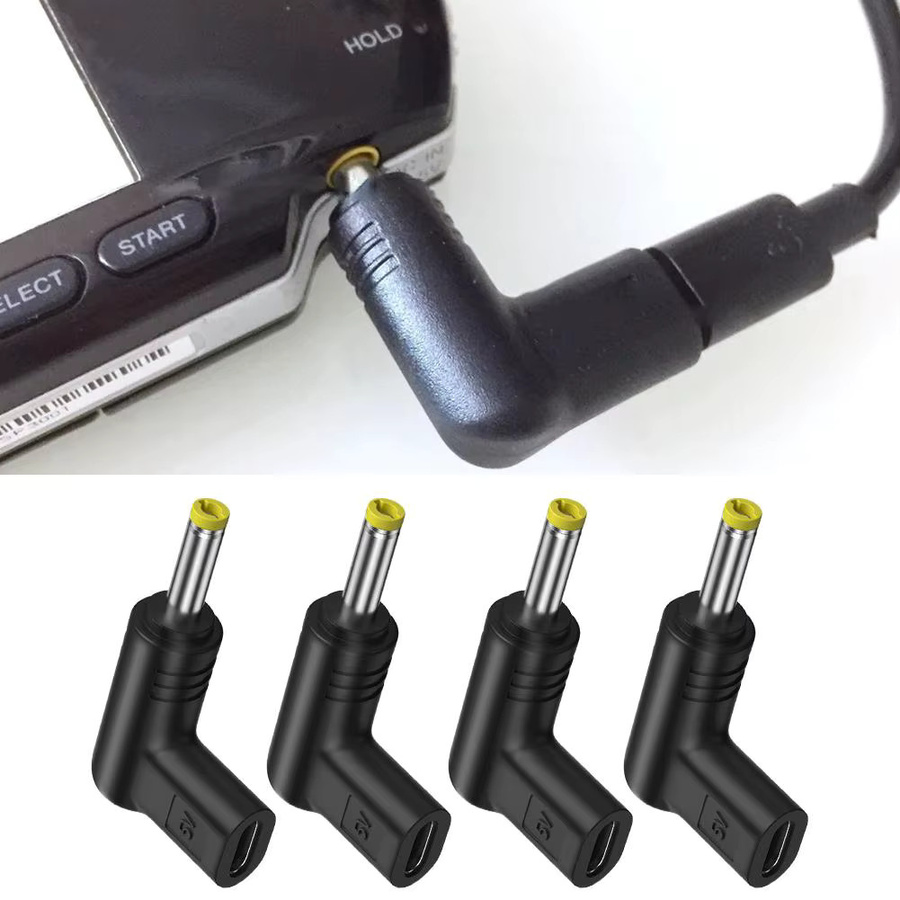 USB-C auf DC Ladeadapter für PSP 1000, 2000 und 3000 in Schwarz - Bild 2