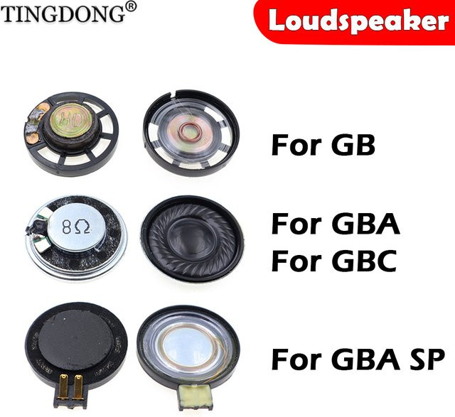 TingDong Lautsprecher-Upgrade für GB, GBC, GBA und GBA SP in Schwarz, 23 mm und 28 mm - Bild 1