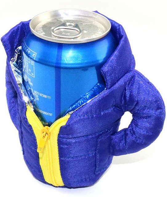 Fishine Isolierjacke für Getränkedosen in Blau mit zwei Isolierschichten für Camping und Picknick - Bild 1