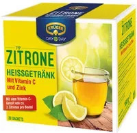 KRÜGER DAY by DAY Heißgetränk Zitrone Vitamin C Zink 160 g - Bild 1