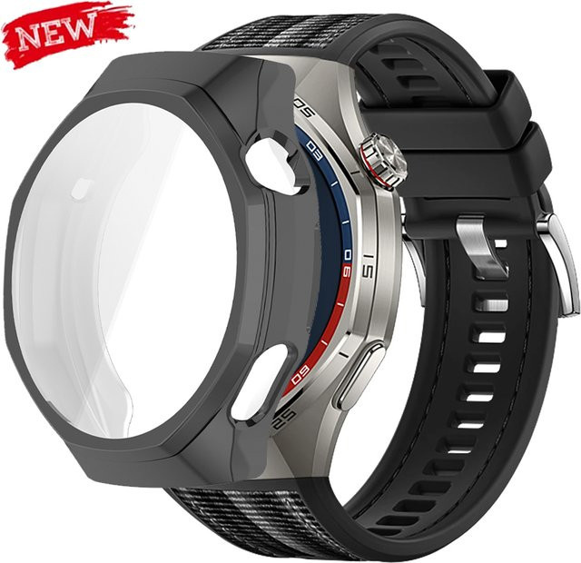 Geekthink Uhrenarmband Silikon, Schwarz, Huawei GT6 Pro 46mm - Bild 1