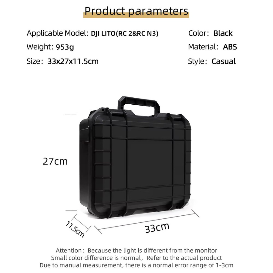 DJI LITO 1 X1 Hartschalen-Aufbewahrungskoffer und tragbare Transportbox für RC 2 RC N3 Controller in Schwarz oder Weiß - Bild 2