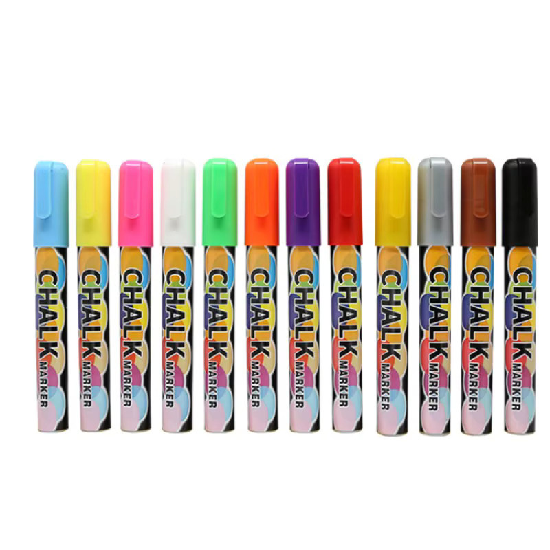 Wasserlösliche Flüssigkreide 6 mm in Mehrfarben als staubfreier Markierungsstift für Whiteboards und LED-Tafeln - Bild 4