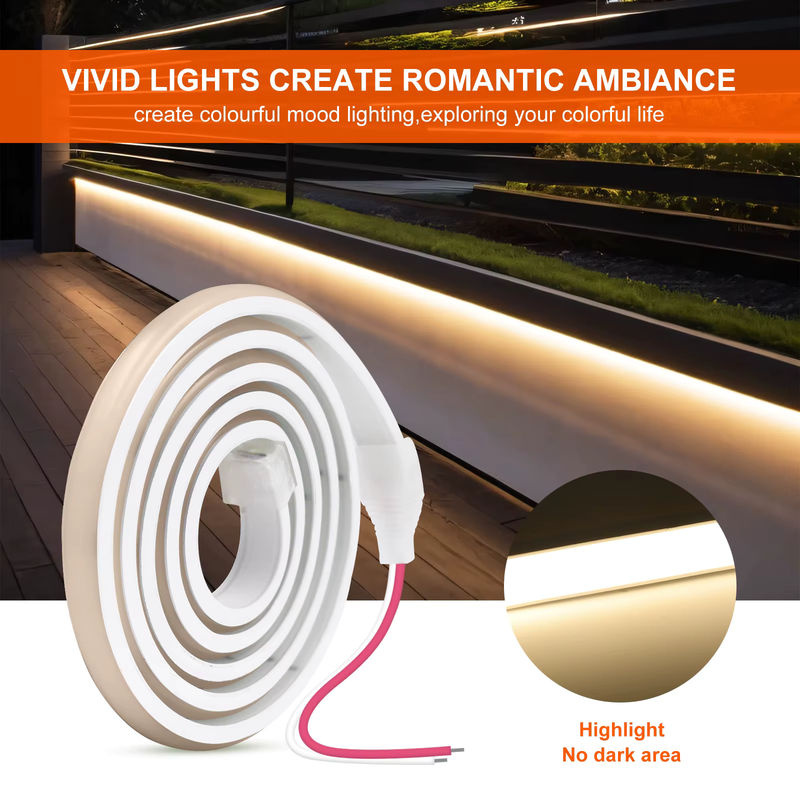 HEGEHE COB Neon LED Streifen Wasserdicht Flexibles LED Band Seil in Weiß - Bild 3
