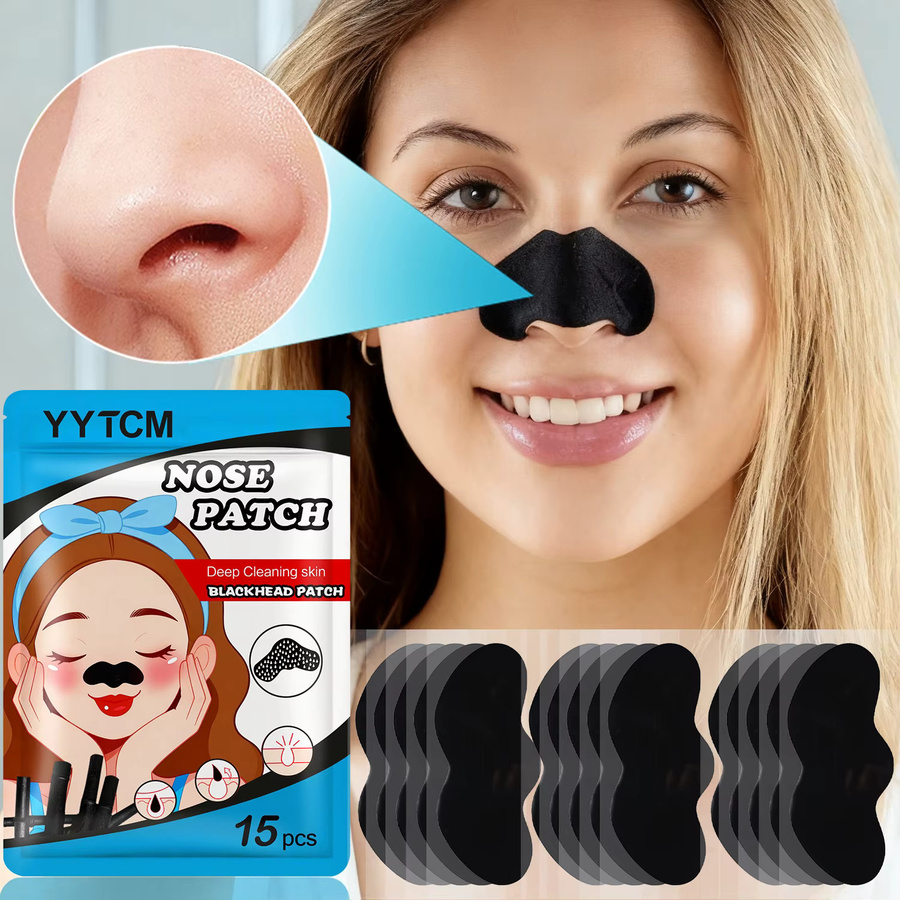 yytcm Mitesser-Nasenpflaster mit Aktivkohle, 15 Stück, Unisex - Bild 2