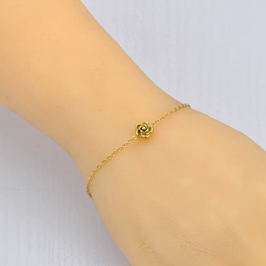 Lokaer Fashion Schmuckset, Edelstahl, Gold, Halskette, Armband, Ohrringe - Bild 2
