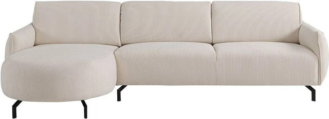 Feriona Ecksofa in Beige ohne Schlaffunktion mit Stoffbezug Breite: 295 cm - Bild 1