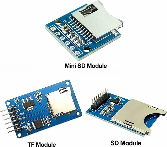 APWIKOGER Micro SD TF Kartenmodul SPI Speichererweiterungsplatine in Blau für Arduino DIY Kits, 6-Pin Mini TF Modul (5V/3.3V) - Bild 1