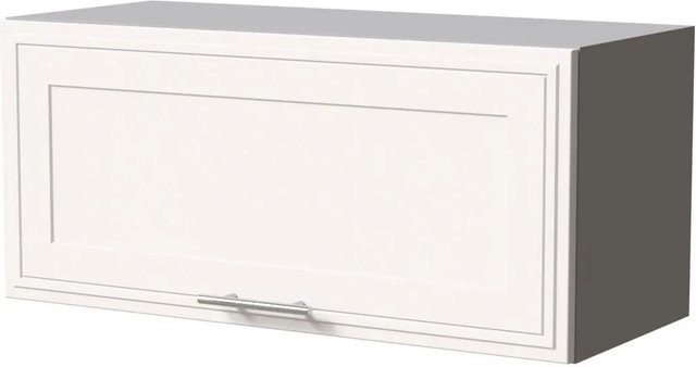 Feldmann-Wohnen Klapphängeschrank Salo W4B/80 in Grau und Weiß Matt mit Gasdruckdämpfer, B/T/H: 80 x 32,5 x 36 cm - Bild 1