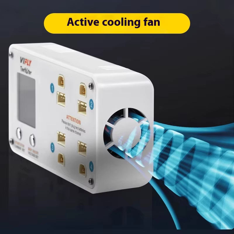 Vifly Whoopstor 2s Ladegerät der dritten Generation für Lithium-Batterien mit BT3.0 und XH2.54 Stecker in Weiß - Bild 3