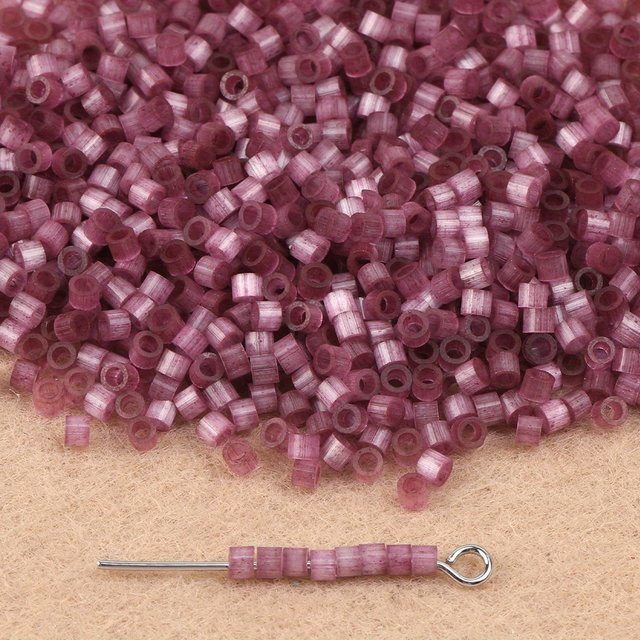NASSBORO Glasperlen, dunkelviolette Opal-Katzenaugen-Perlen, 2 mm - Bild 1