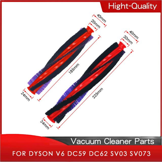 Dyson Hauptbürstenrolle für V6 DC59 DC62 SV03 SV07 Staubsaugerzubehör, Mehrfarbig, Durchmesser: 185 mm oder 225 mm - Bild 1
