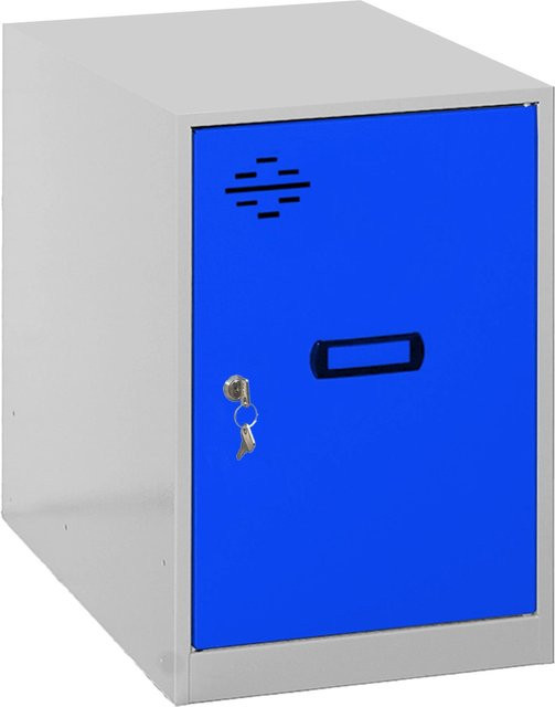 PROREGAL Schließfachwürfel AMEGO Spind Schließfach Garderobe in Blau-Grau, H x B x T: 47,5 x 40 x 50 cm - Bild 1