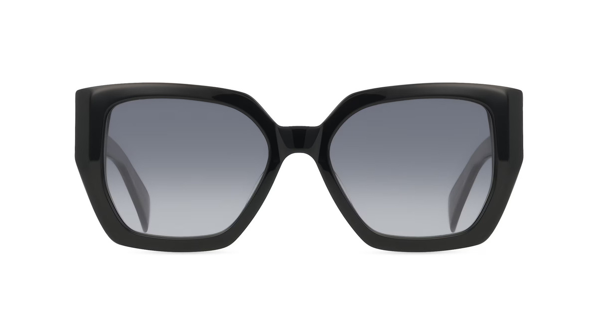 Rag & Bone Sonnenbrille, Vollrand, Eckig, Acetat-Gestell, Damen, schwarz - Bild 1
