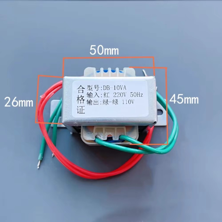 EI-Typ Step-Down Isolation Transformator AC 220V zu AC 110V mit Kupferdraht in Silber - Bild 1