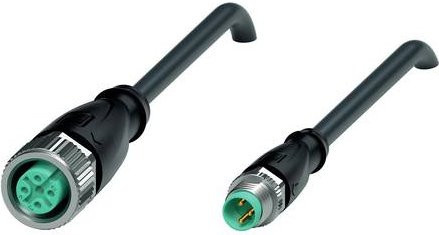 Pepperl+Fuchs 240795-100000 Sensor-Aktor-Steckverbinder konfektioniert, Farbe: Schwarz, Kabellänge: 0,6 m, Polzahl: 3 - Bild 1