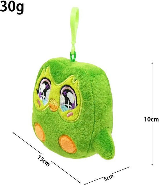 Yiran toy Eulen-Stofftier, Grün, Lila, 10cm - Bild 1