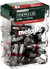 Metabo Bit-Box PH2, SP, 25-teiliges Schraubendreher-Bit-Set aus Edelstahl in Multicolor - Bild 1