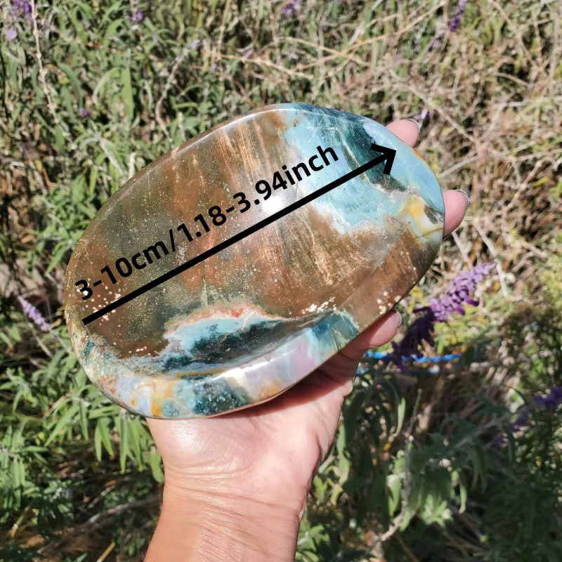 CrystalHola Dekoschale aus Ozeanjaspis-Kristall in Mehrfarbig - Bild 2