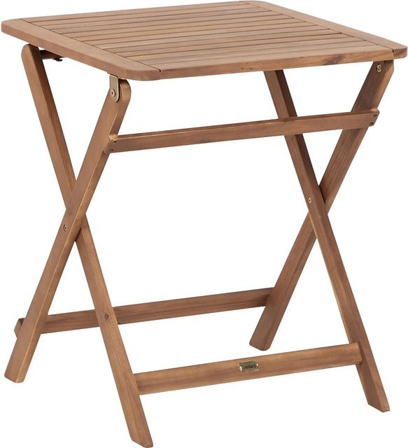 Beliani Beistelltisch PARAGGI aus Akazienholz in hellem Braun, B/T/H: 60 x 60 x 72 cm - Bild 1