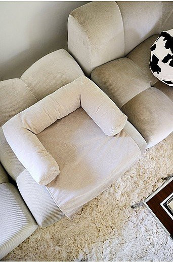 MEDFORD Hundebett und Katzenbett Jotex in Beige mit erhöhten Rändern aus Mikrofaser - Bild 1