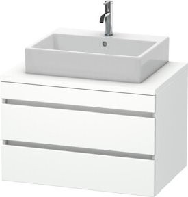 Duravit Waschtischunterschrank DuraStyle in Weiß Matt mit 2 Schubkästen, Breite: 80 cm, Tiefe: 54,8 cm - Bild 1