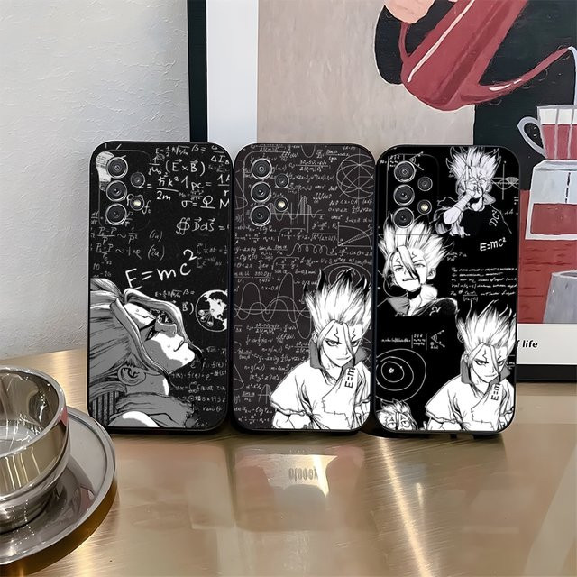 Anime Dr.STONE Handyhülle für Samsung Galaxy S26 S25 S24 S23 Ultra Fe A16 A17 A37 A57 A15 A25 A35 Cover in Schwarz - Bild 1