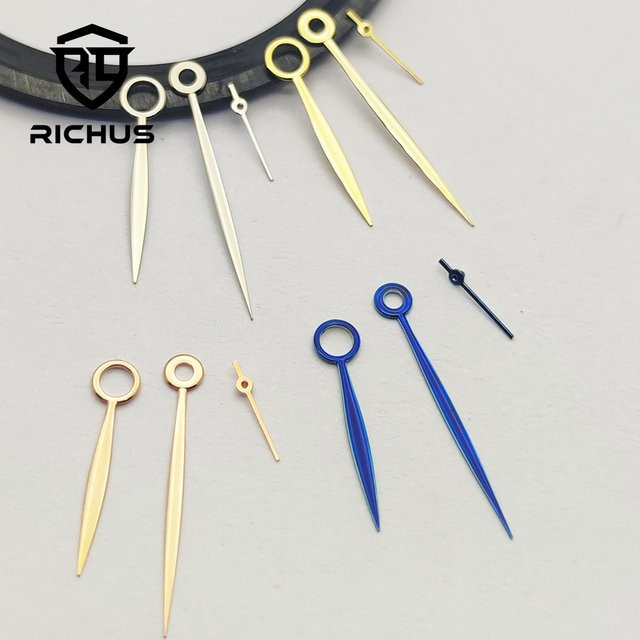 RICHUS Uhrzeiger, Silber Gold Roségold, Blau, Unisex - Bild 1