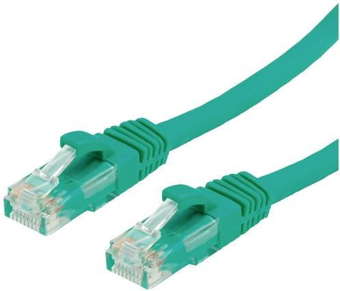 VALUE RJ45 Patchkabel CAT 6 U/UTP Ethernet LAN Kabel Grün, Länge: 3,00 m - Bild 1