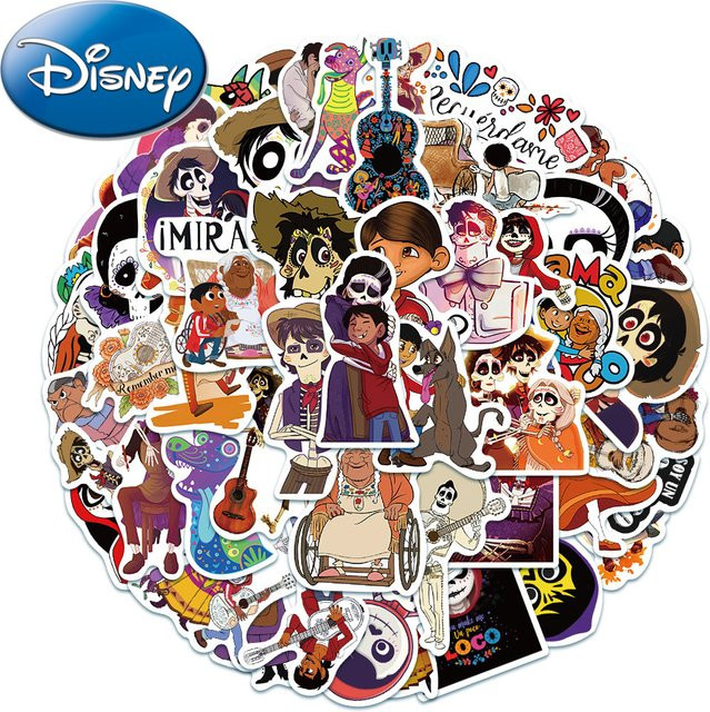 Disney Coco Cartoon Aufkleber Set wasserdicht für Laptop, Telefon und Scrapbooking, Mehrfarbig - Bild 1
