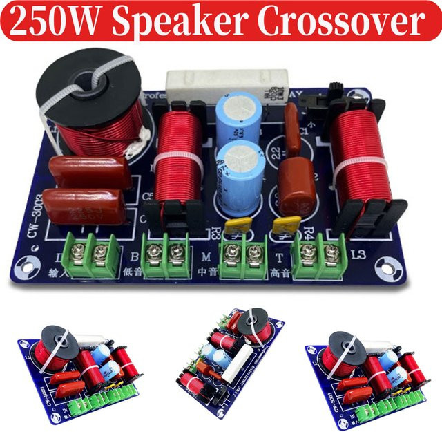 VODOOL 250W HiFi Audio Frequenzweiche 3-Wege Filterplatine für DIY Heim-Audiosysteme - Bild 1