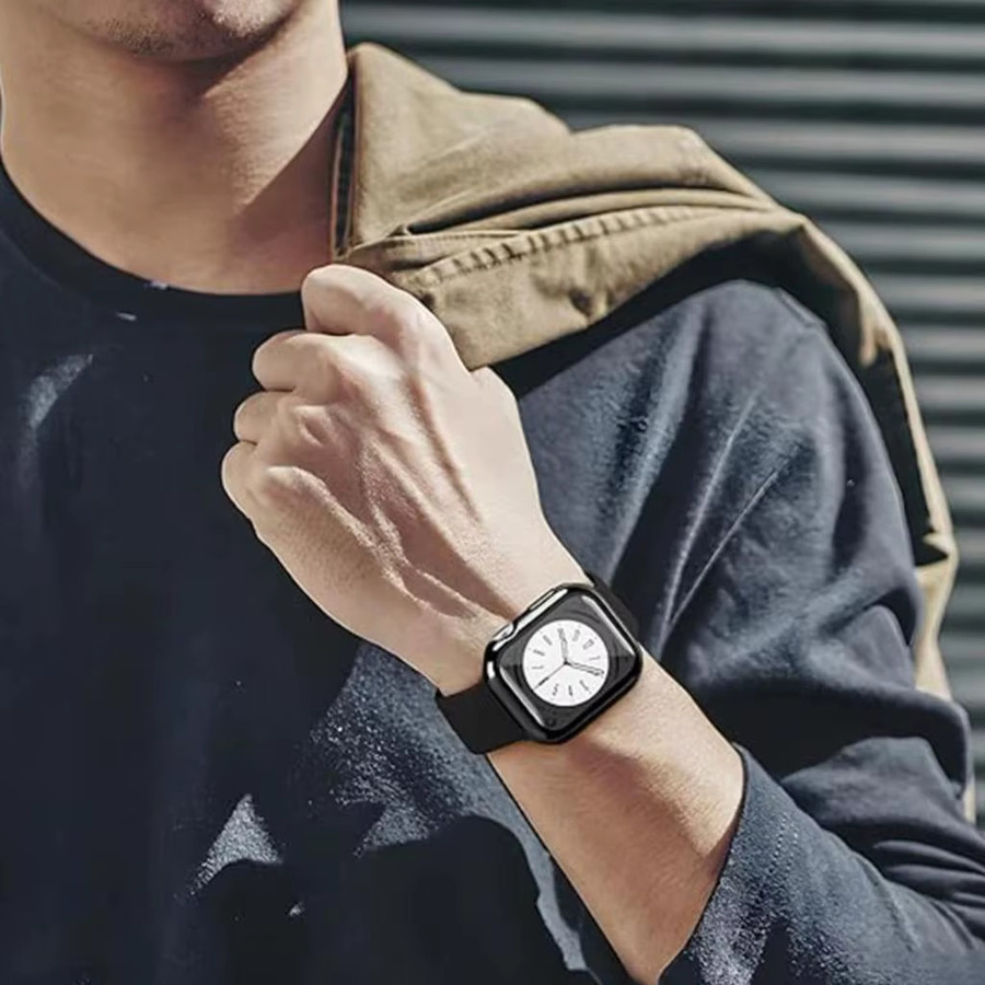 FancyWrist Uhrenarmband und Schutzhülle, Silikon, Schwarz, Unisex - Bild 5