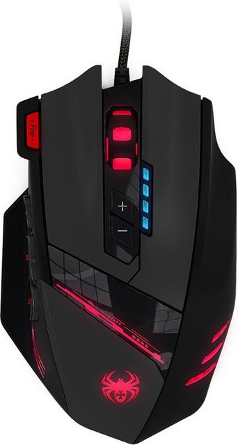 Zelotes C12 Optische USB-Gaming-Maus in Schwarz mit 12 programmierbaren Tasten und 8000 DPI - Bild 1