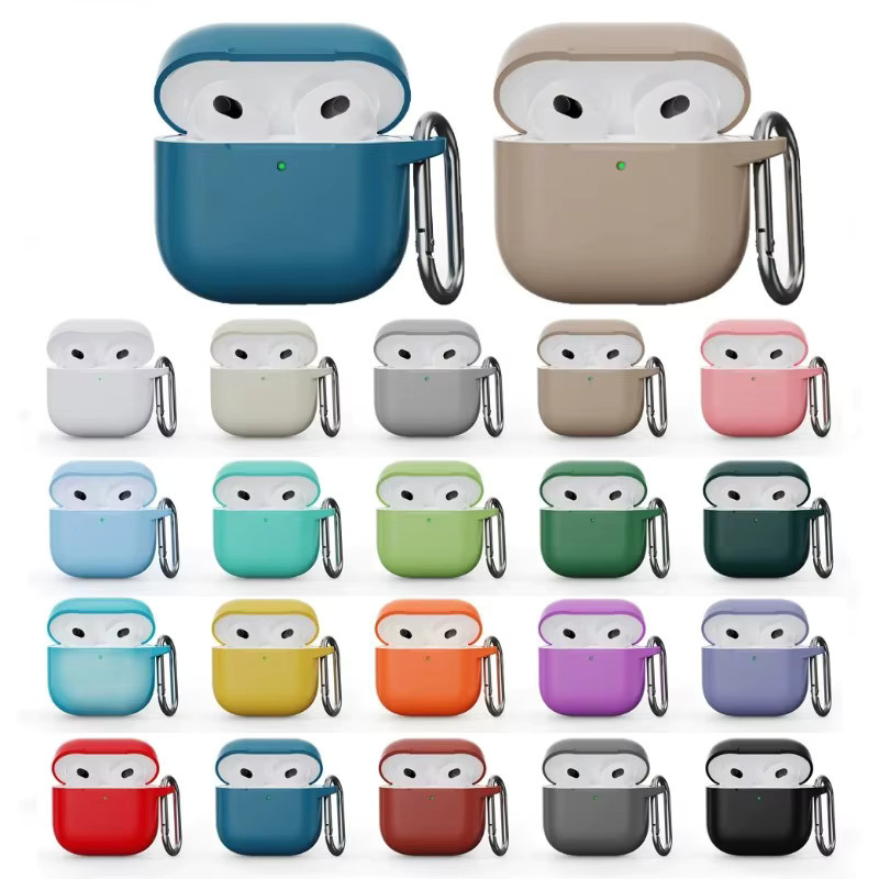 Flüssig-Silikon Schutzhülle für Apple AirPods 1 2 3 4 und Pro in 20 Farben - Bild 1