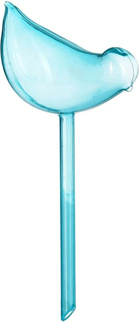 Relaxdays Bewässerungskugeln in Vogelform aus PVC, Blau, 4er Set, 200 ml - Bild 1