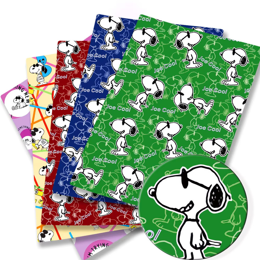 Takara Tomy Snoopy Patchwork-Stoff im Cartoon-Stil für Kinder, Breite: 140 cm - Bild 1