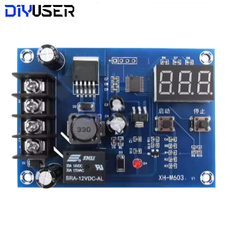 XH-M603 Digitale LED-Anzeige Lithium-Batterie-Ladesteuerung und Schutzplatine für 12–24 V in Blau - Bild 2