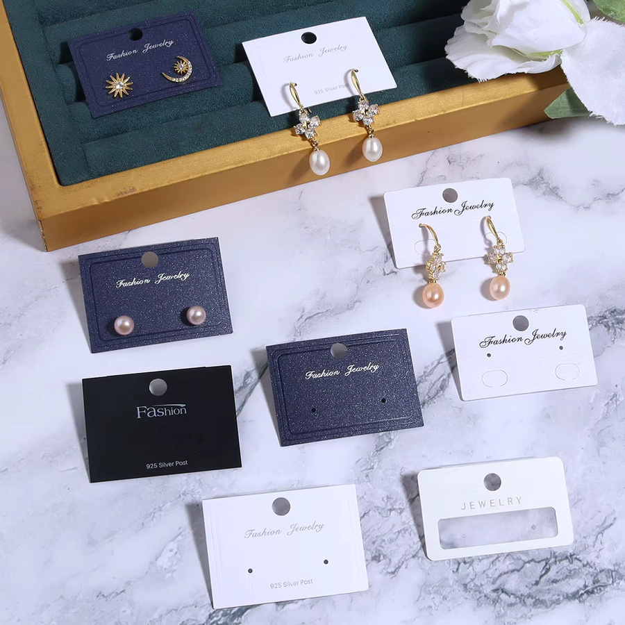 20 Stück Ohrring Display Karten von filluck in Silber zur Schmuckverpackung und Lagerung - Bild 4