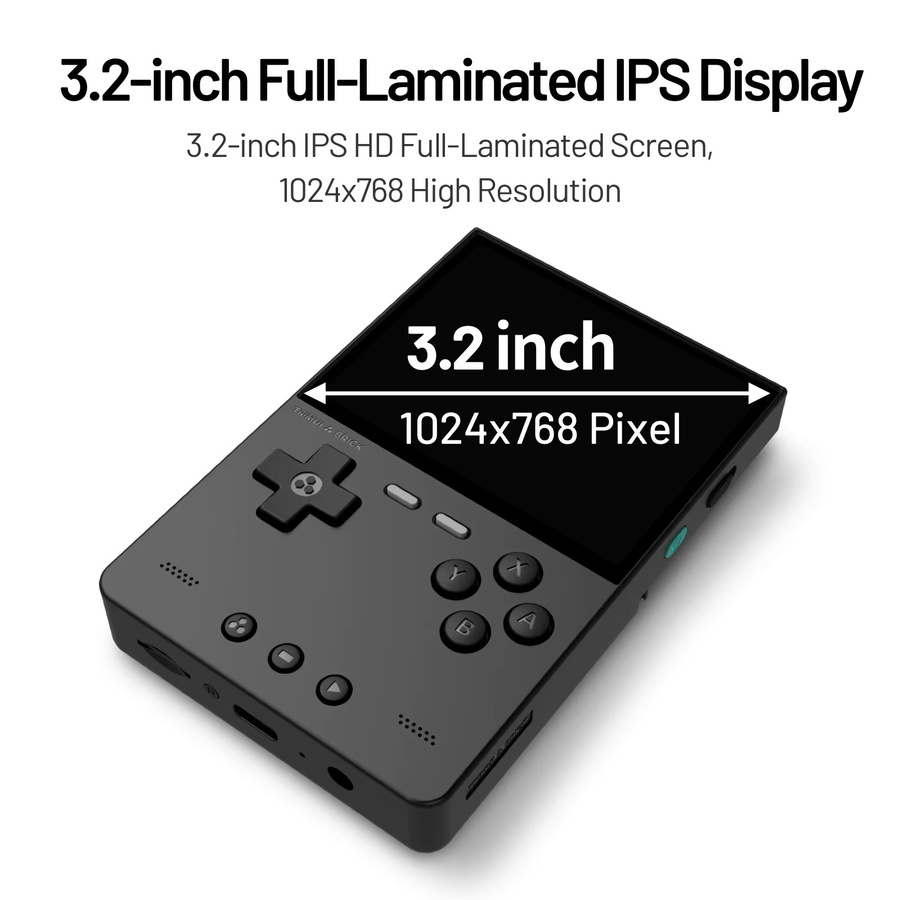 Trimui Brick Retro Handheld-Spielkonsole mit 3,2 Zoll IPS-Bildschirm und Linux-System in Weiß - Bild 5